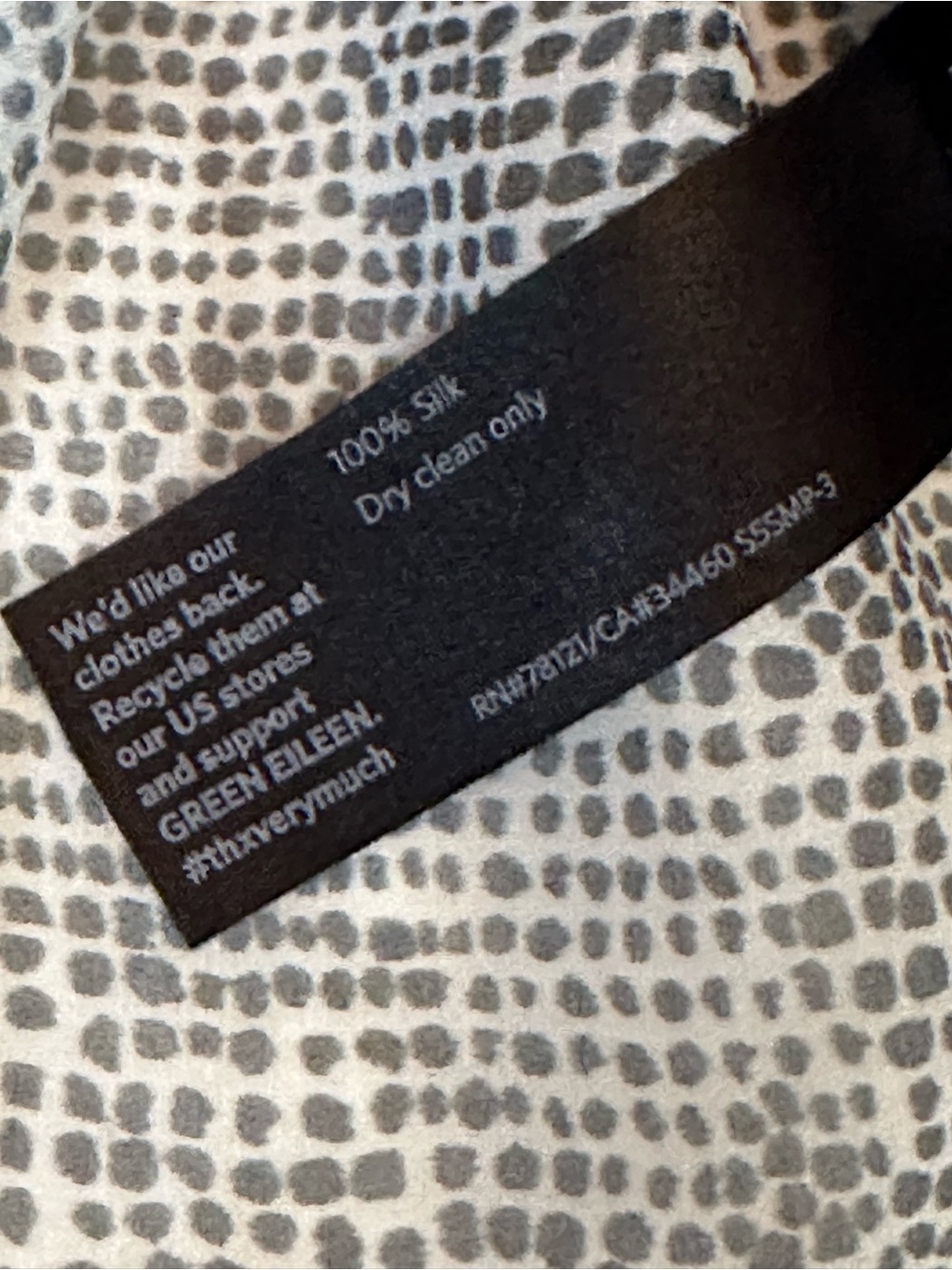 Eileen Fisher Asymmetric Hem Sheer Silk Tank Top XL - Picture 7 of 7